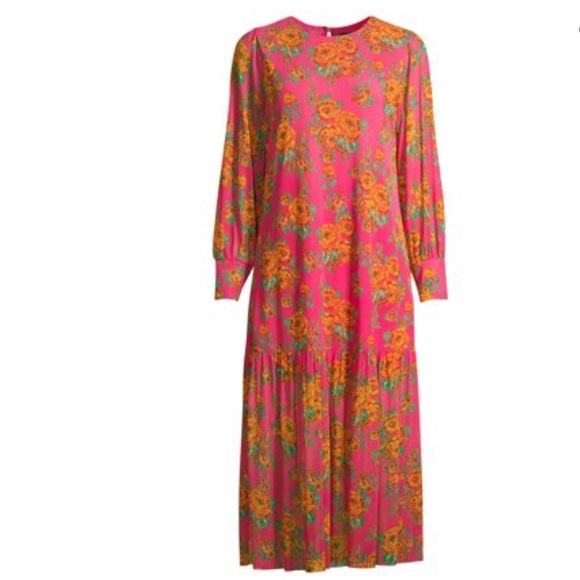 🎁NWT Floral Print MIDI dress - Picture 4 of 4